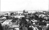 Четная сторона пр. П.Виноградова между улицами Правды и Поморская в 1970-е гг. Вид со здания СМП