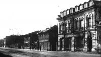 Нечетная сторона пр. П.Виноградова от ул. Поморской в сторону ул. Володарского. Фото 1953 г.