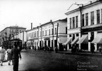 Четная сторона пр. П.Виноградова между ул. Поморская и К.Либкнехта. Фото 1955 г