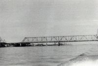 Вид на Левый берег в районе моста. 1989 г.