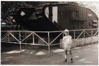 Английский танк в детском парке. 1989 год