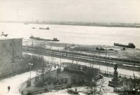 Вид на Северную Двину из здания АЛТИ. Весна, 1961 год