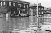 Наводнение в Соломбале. ул. Краснофлотская. 1950-е