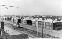 Вид на проспект с крыши дома Ленинградский, 350. 1966 год
