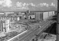 Вид на Привокзальный микрорайон с дома Энгельса, 108 в сторону ул. Тимме. Сентябрь 1977 года