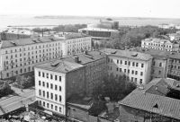 Вид с гостиницы Юбилейная в сторону Театра Драмы. Осень 1977 года