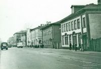 Четная сторона пр. П. Виноградова между улицами Поморская и Володарского. Дата съемки, предположительно, конец 1960-х - начало 1970-х.
