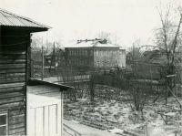 Вид из окна дома Таймырская, 13 на ул. Таймырскую. Пересечение с ул. Сибирякова. 1978 год