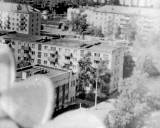 Вид на ул. Шубина и пр. Ломоносова с осветительной вышки стадиона Труд. Лето 1992 г.