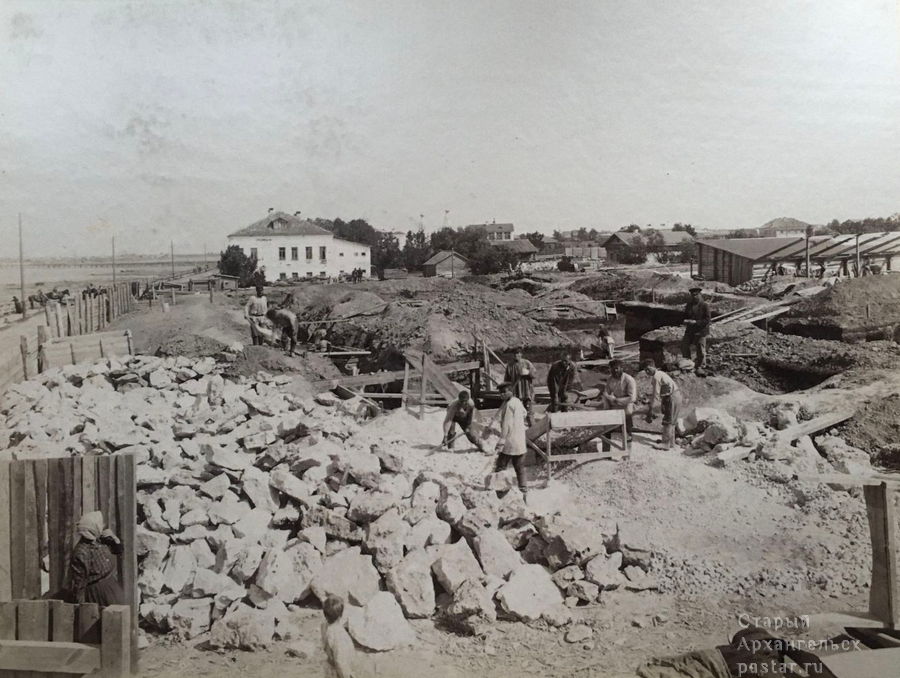 Открытие работ. Май 1899 года. Заготовка материалов