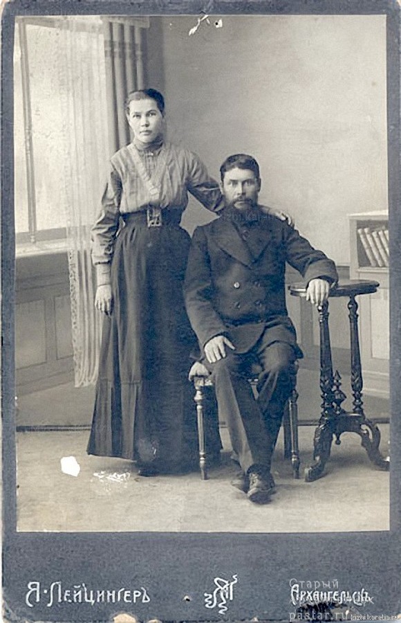 Я. Лейцингер. Портрет мужчины и женщины из фондов музея-заповедника «Кижи»
