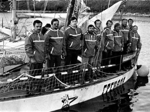 Экипаж яхты «Гренада» 1985 г.