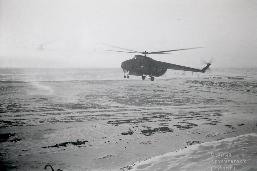 Вертолетная площадка на Набережной в Архангельске