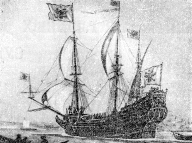Трехмачтовое военное судно «Орел» было построено на Оке в 1669 году
