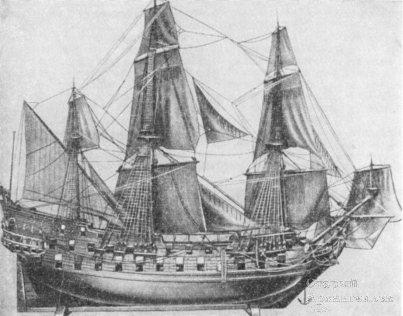 Модель-голландского-судна-XVII-века