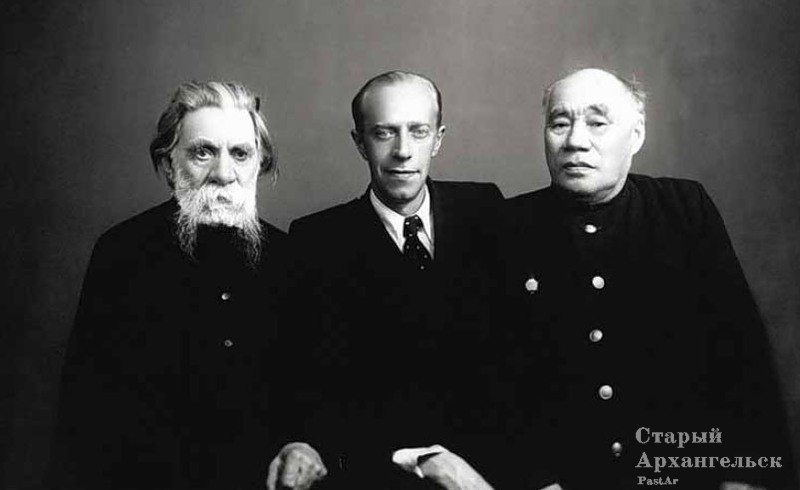 Слева направо: Степан Писахов, Евгений Коковин, Тыко Вылка