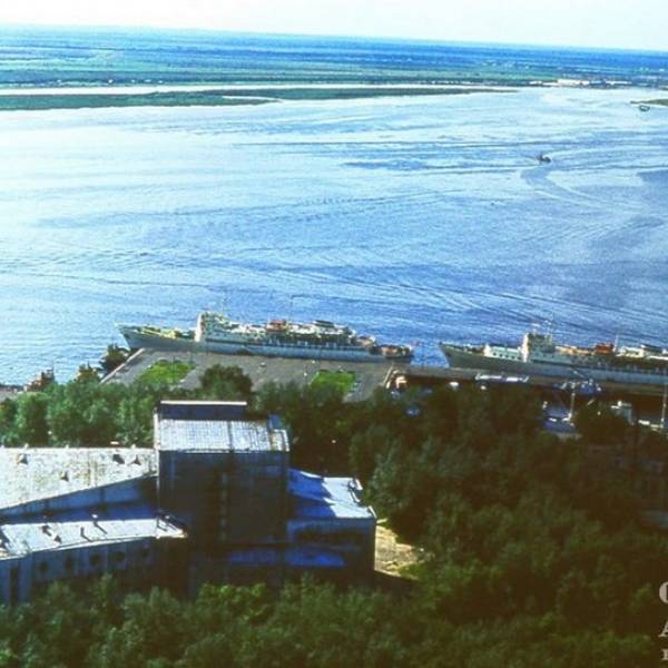 Вид в сторону драмтеатра. 1976 год