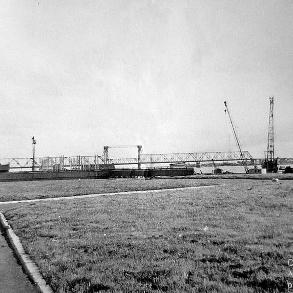 Строительство морского речного вокзала. Конец 1960-х годов.