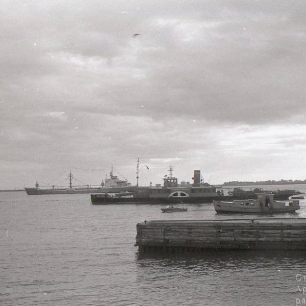 Деревянный причал. Июль 1984 года