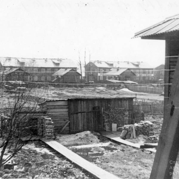 Вид из окна дома Таймырская, 13 в сторону ул. Валявкина. 1978 год