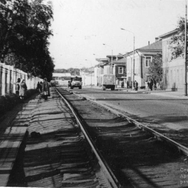 ул. Левачева в районе стадиона Волна. 1978 год
